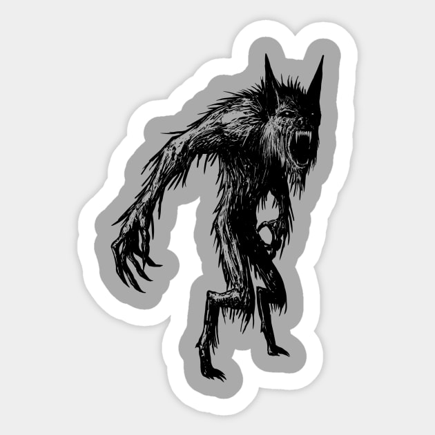 Werewolf E1 Sticker by JHillos